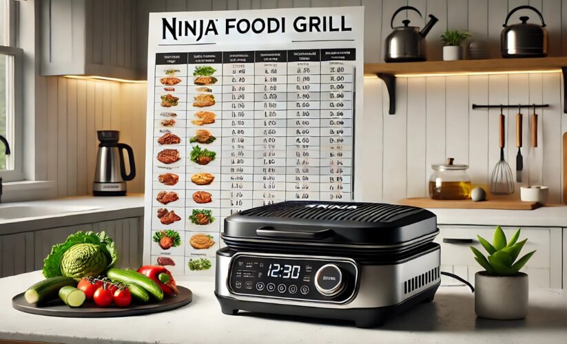 ninja foodi grill cook time chart