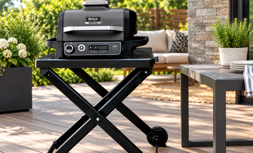 Ninja Woodfire Grill Stand for Outdoor Cooking