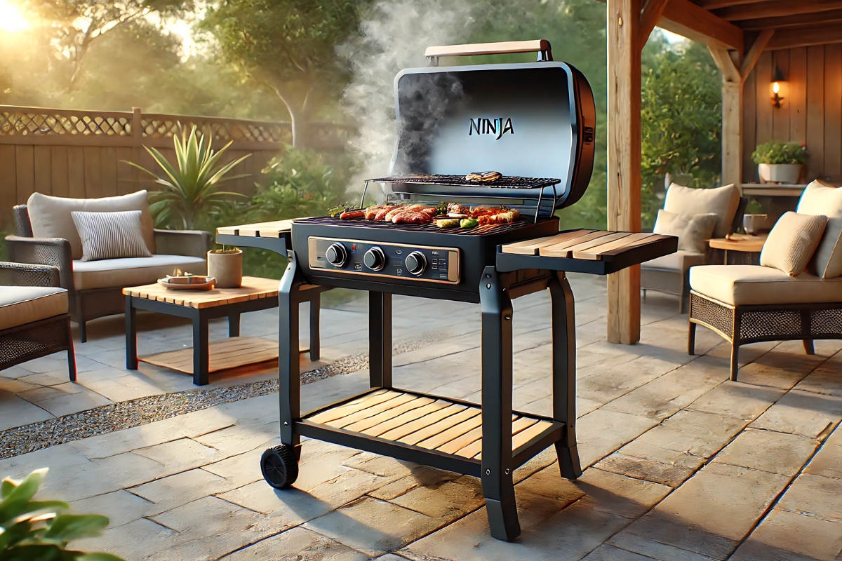 Ninja Woodfire Grill Stand for Outdoor Cooking