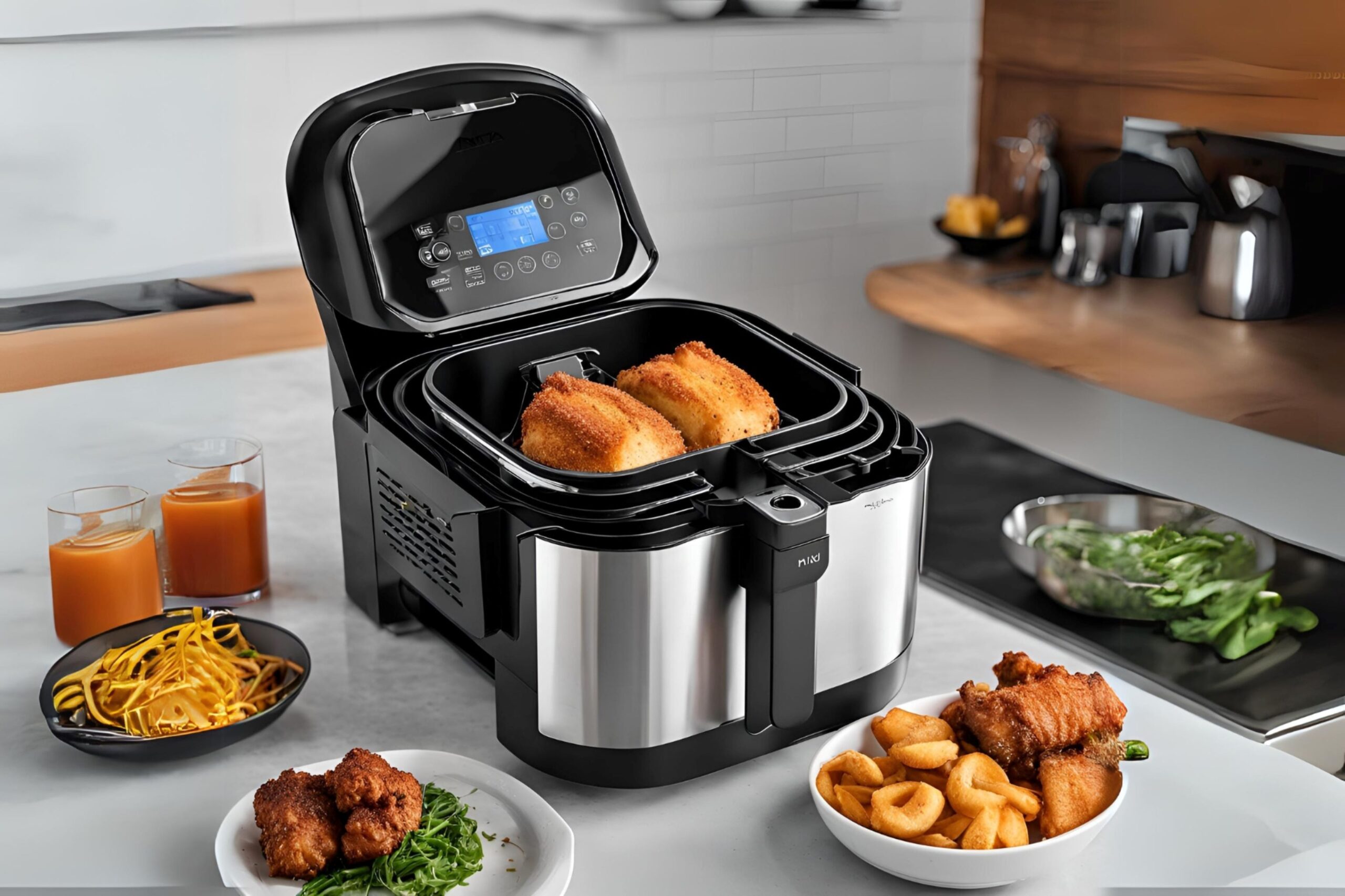 Ninja DZ201 Foodi 8 Quart 6-in-1 DualZone 2-Basket Air Fryer