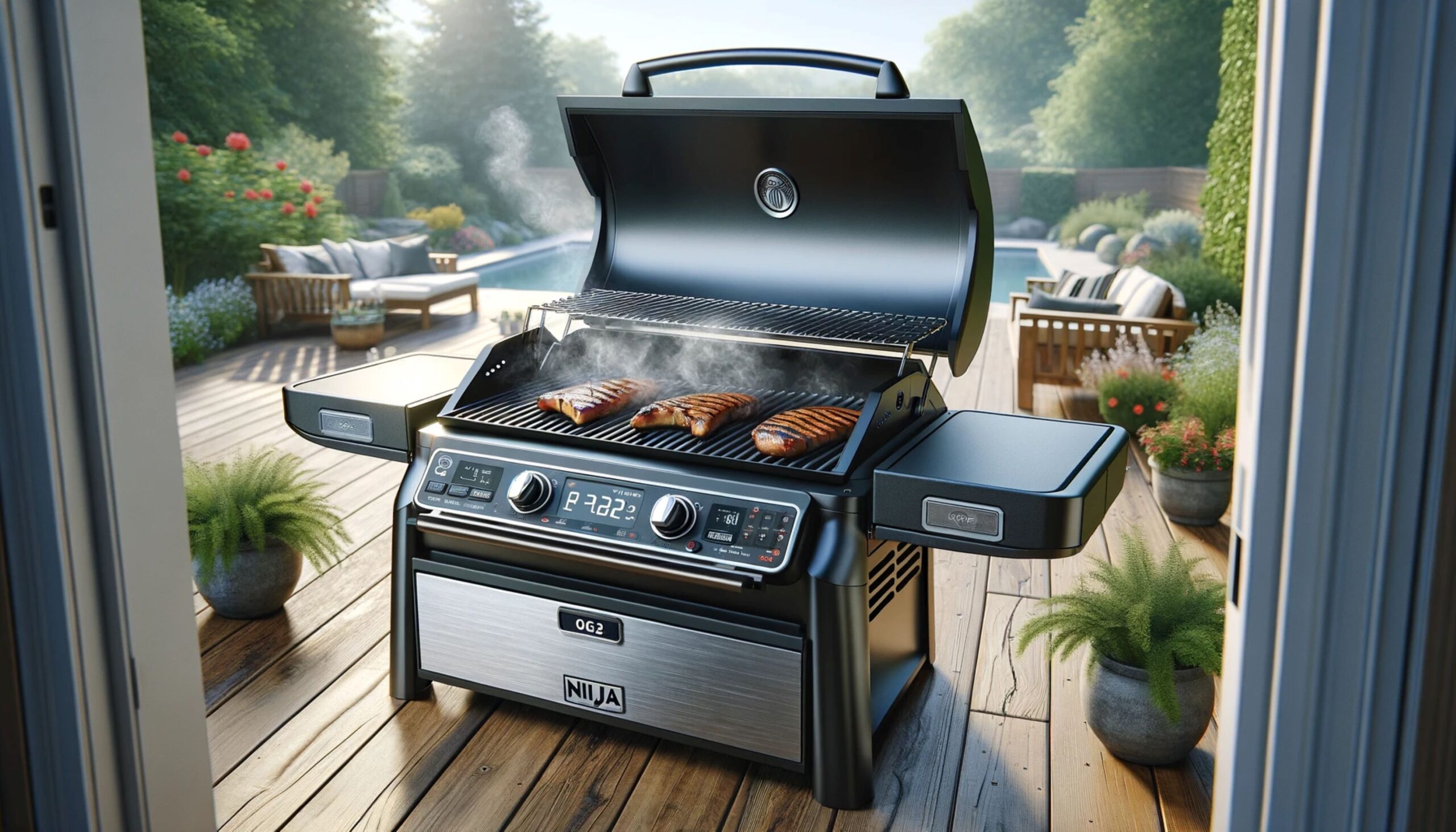 Ninja OG701 7-in-1 Outdoor Electric Grill & Smoker