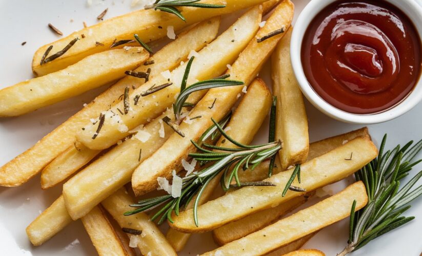 Air Fryer Garlic Rosemary Parmesan Fries