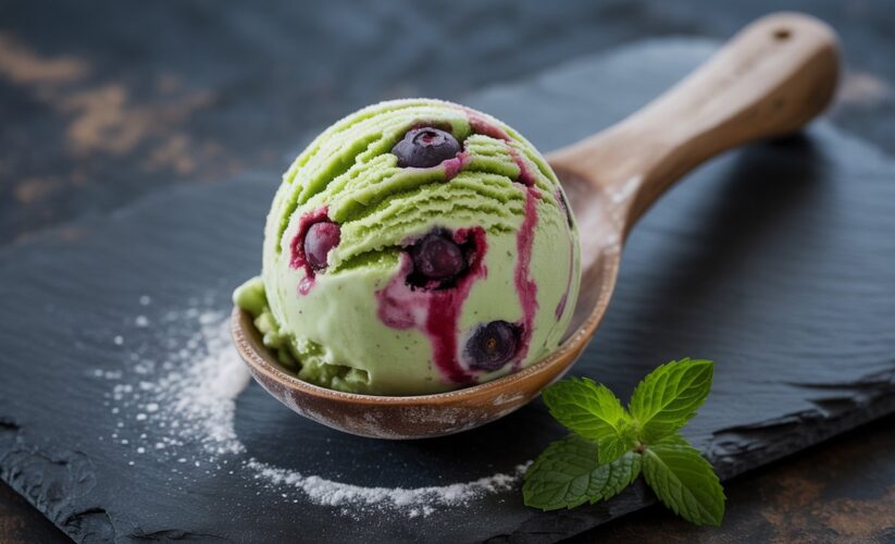 Ninja Creami Matcha Blueberry Recipe