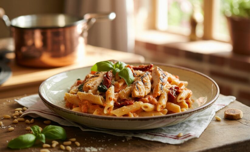 Ninja Foodi Tuscan Chicken Pasta