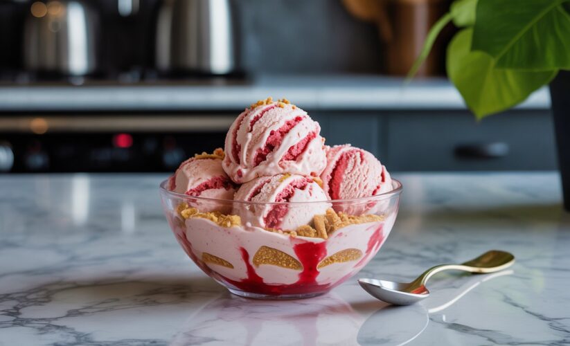 Ninja Creami Strawberry Cheesecake Ice Cream