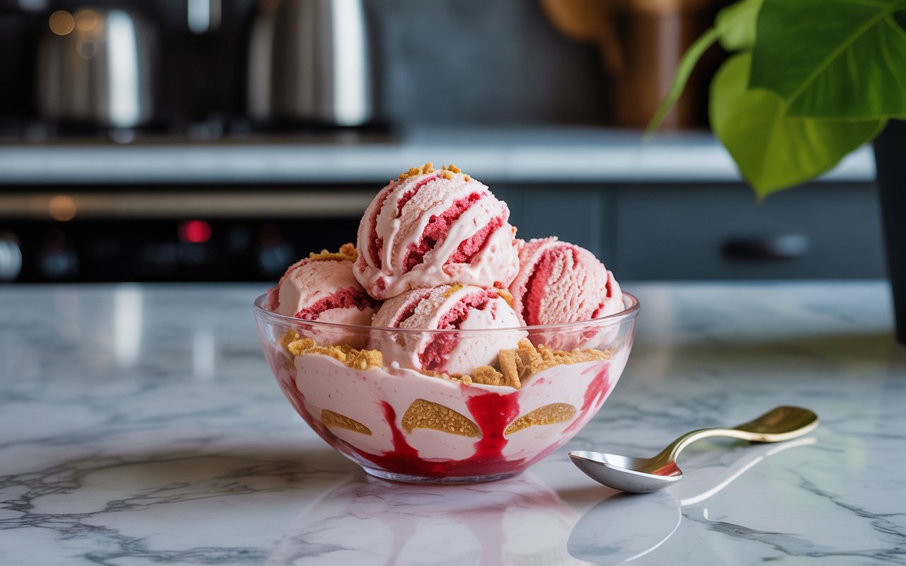 Ninja Creami Strawberry Cheesecake Ice Cream