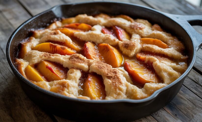 Ninja Woodfire Peach Cobbler