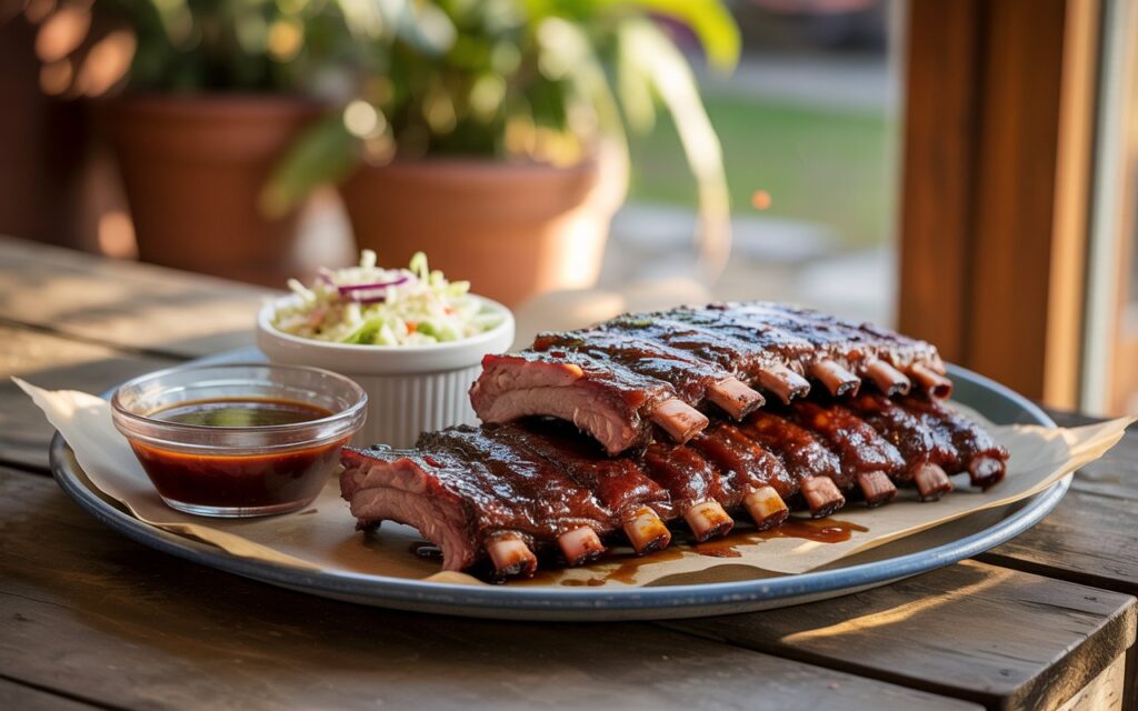 Ninja Woodfire Grill smoked baby back ribs