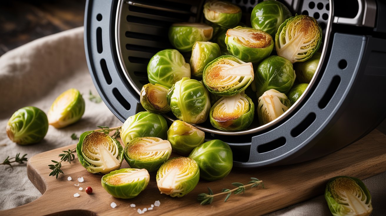 Ninja Air Fryer Brussels sprouts