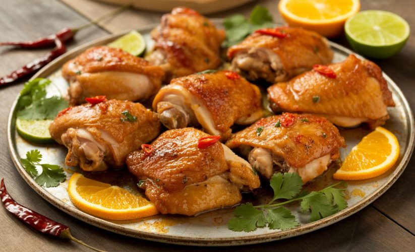 Ninja Foodi Dual Zone Citrus Chili Chicken Thighs