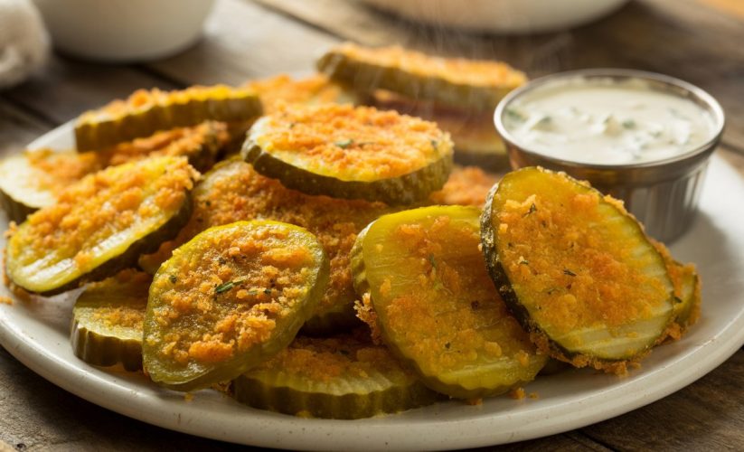 Air-fried pickles