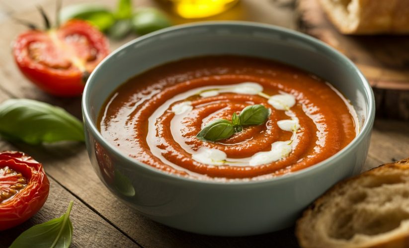 roasted tomato basil soup