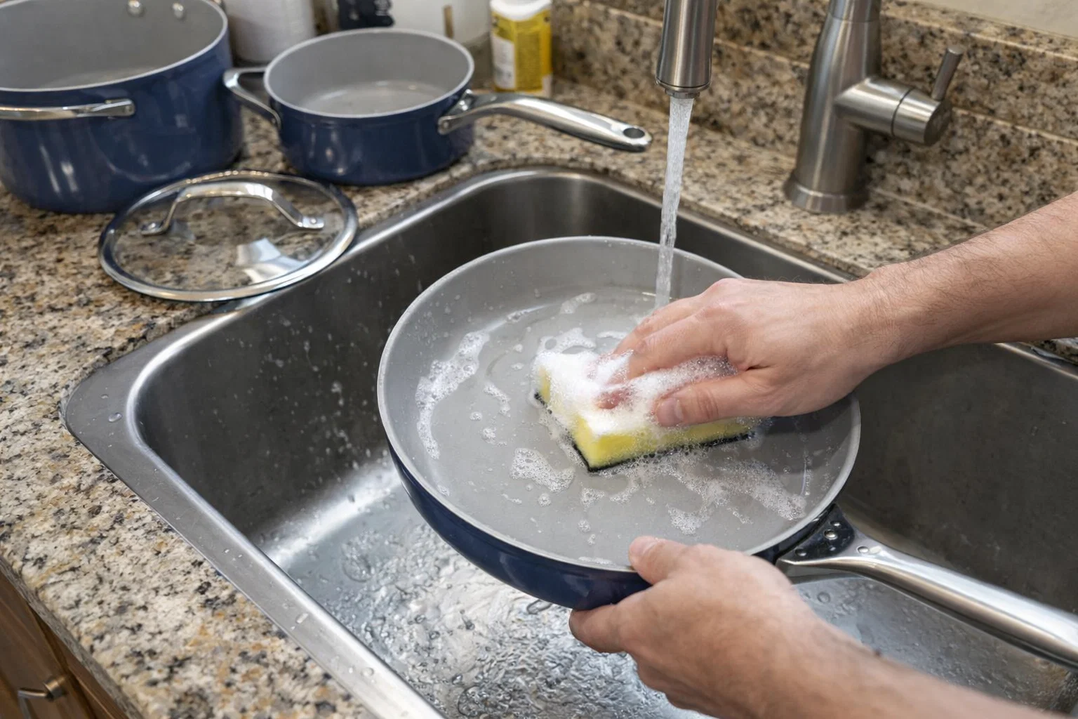 how to clean Ninja Ceramic Pro Cookware Set