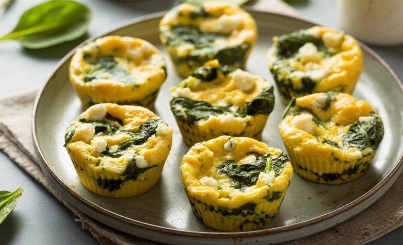 Spinach and Feta Egg Bites in the Ninja Multicooker