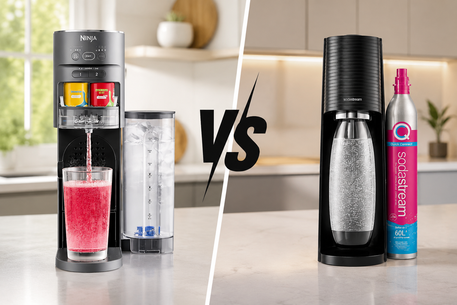 Ninja Thirsti vs SodaStream: Which Drink Maker Wins?