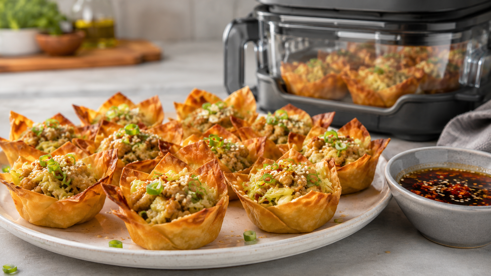 Ninja Crispi cabbage dumpling cups